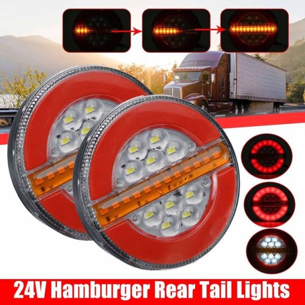 4 inch 24V Truck LED Flowing Water Taillight - Image 5