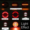 4 inch 24V Truck LED Flowing Water Taillight - Image 6