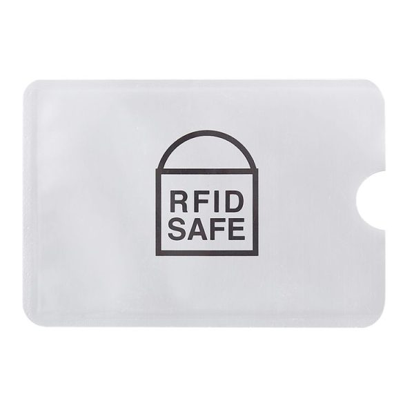 100pcs Aluminum Foil Anti Theft RFID Blocking Sleeve Card Protector, Size: 9.1*6.3cm - Image 2