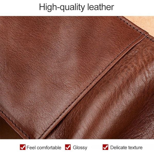8016 Retro Cowhide Leather Multiple Card Slots Wallet for Men, with Removable Card Holder - Image 6