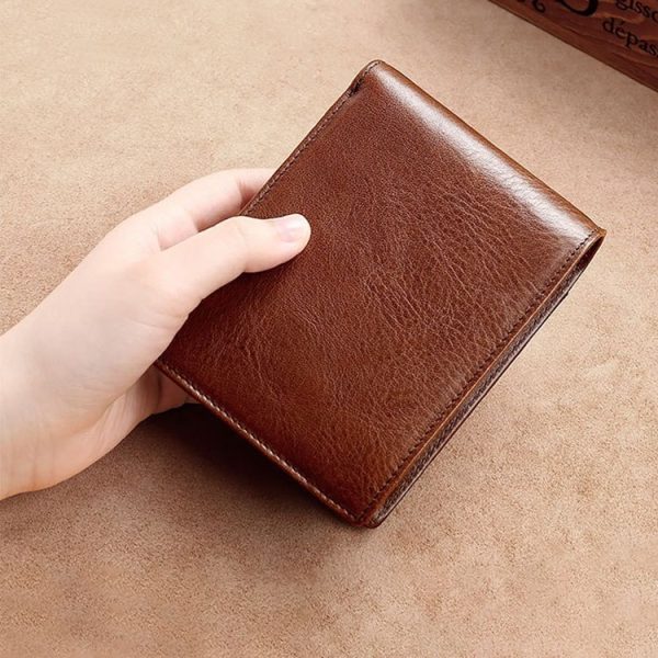 8016 Retro Cowhide Leather Multiple Card Slots Wallet for Men, with Removable Card Holder - Image 8