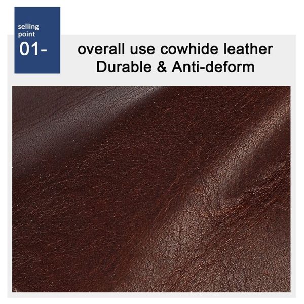 8020 Horizontal Retro Crazy Horse Texture Leather Anti-magnetic RFID Wallet Clutch Bag for Men, with Card Slots (Brown) - Image 8