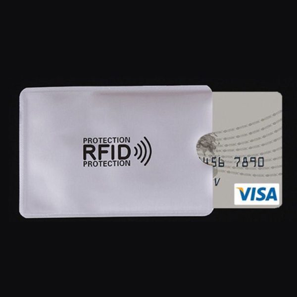 Aluminum Foil RFID Blocking Credit Card ID Bank Card Case Card Holder Cover, Size: 9.1*6.3cm - Image 2