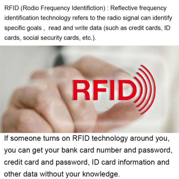 Aluminum Foil RFID Blocking Credit Card ID Bank Card Case Card Holder Cover, Size: 9.1*6.3cm - Image 5