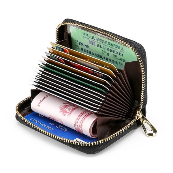 KB151 Multi-card Anti-magnetic RFID Organ Card Package Ladies Wallet (Coffee) - Image 5