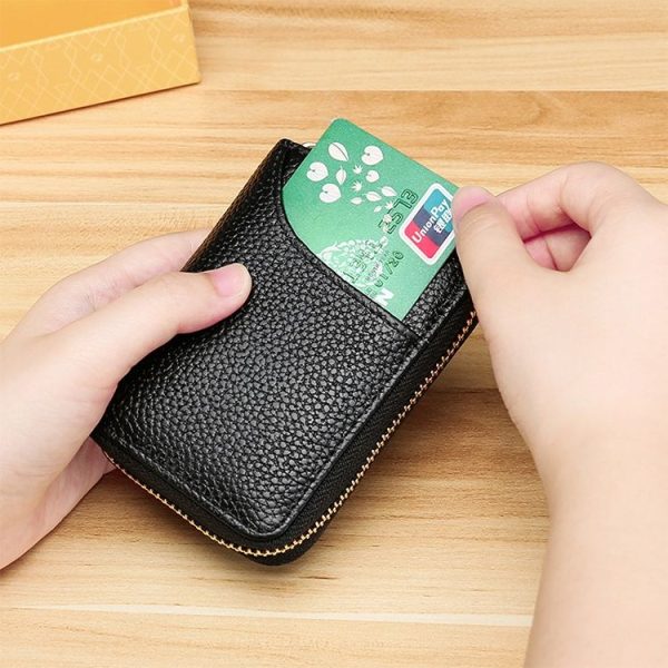 KB151 Multi-card Anti-magnetic RFID Organ Card Package Ladies Wallet (Coffee) - Image 9