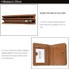 8231 Antimagnetic RFID Men Fashion Crazy Horse Textyure Genuine Leather Wallet Card Bag (Brown) - Image 5