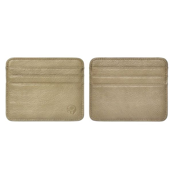 XIAO YUAN XIANG Cowhide Leather Pocket 6 Card Sleeve Wallet Coin Purse Card Holder, Size: 10.7cm x8.7cm, Random Color Delivery - Image 5