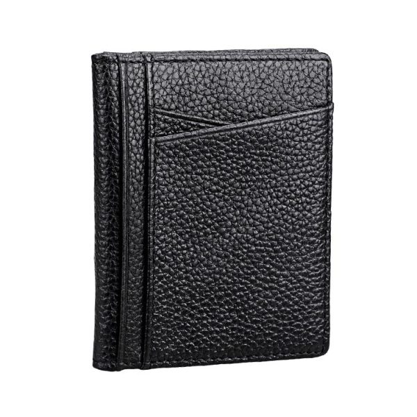 KB173 Ultrathin Litchi Texture Leather Card Holder Certificate Bag (Black) - Image 2