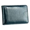 KB186 Antimagnetic RFID Mini Crazy Horse Texture Leather Billfold Card Wallet for Men and Women (Blue) - Image 2