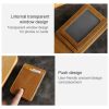 KB186 Antimagnetic RFID Mini Crazy Horse Texture Leather Billfold Card Wallet for Men and Women (Blue) - Image 9
