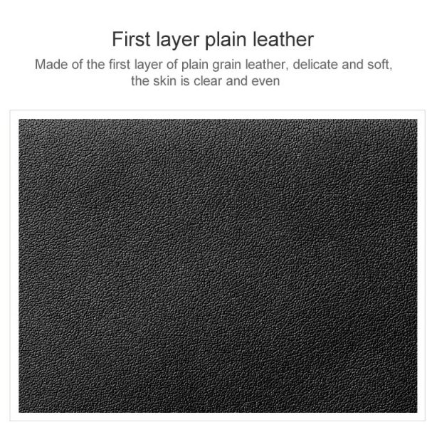 KB187 Litchi Texture Leather Large-capacity Card Holder Wallet (Coffee) - Image 6