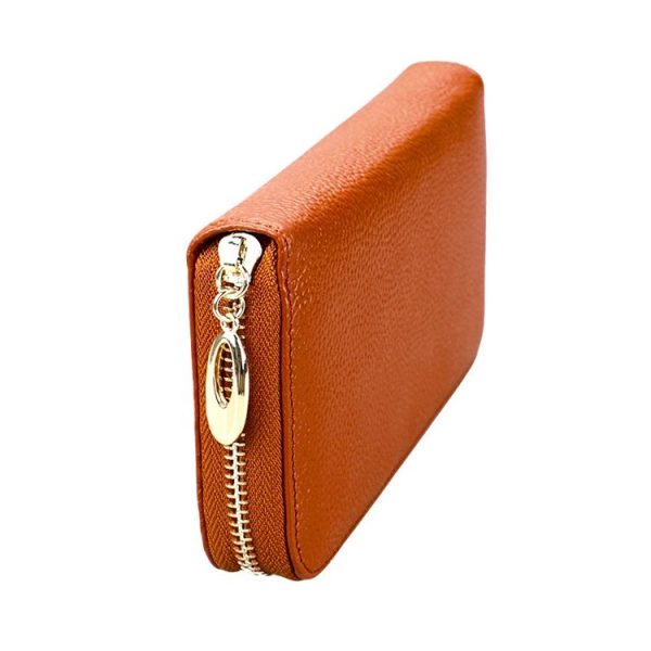906 Antimagnetic RFID Litchi Texture Women Large Capacity Hand Wallet Purse Phone Bag with Card Slots (Brown) - Image 3