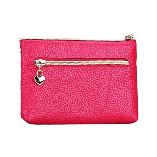 2013 Antimagnetic RFID Multifunctional Litchi Texture Women Large Capacity Hand Wallet with Card Slots (Rose Red) - Image 4