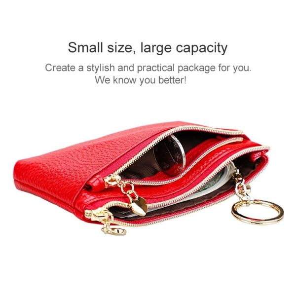 2013 Antimagnetic RFID Multifunctional Litchi Texture Women Large Capacity Hand Wallet with Card Slots (Rose Red) - Image 5