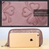2026 Multifunctional Litchi Texture Women Large Capacity Hand Wallet Shell bag with Card Slots (Rose Red) - Image 10