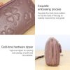 2026 Multifunctional Litchi Texture Women Large Capacity Hand Wallet Shell bag with Card Slots (Rose Red) - Image 9