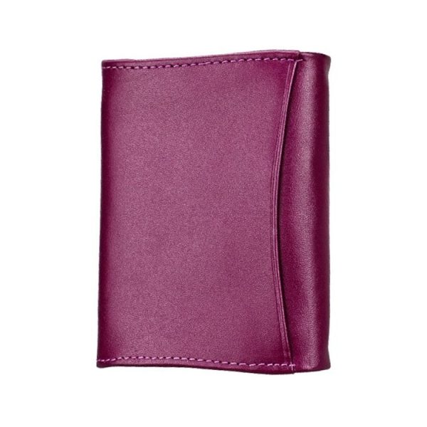 2031 Antimagnetic RFID Multifunctional Women Lock Buckle Large Capacity Hand Wallet with Card Slots (Purple) - Image 2