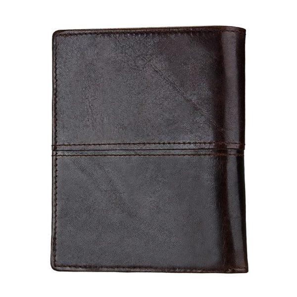 8232 Antimagnetic RFID Men Oil Wax Leather Wallet with Detachable Card Holder - Image 3