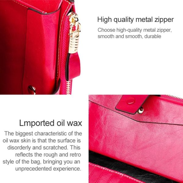 8236 Antimagnetic RFID Multi-function Oil Wax Leather Lady Wallet Large-capacity Purse (Yellow) - Image 8
