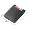 9037 Antimagnetic RFID Crazy Horse Texture Leather Wallet Billfold for Men and Women (Black) - Image 6