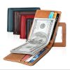 9037 Antimagnetic RFID Crazy Horse Texture Leather Wallet Billfold for Men and Women (Black) - Image 7