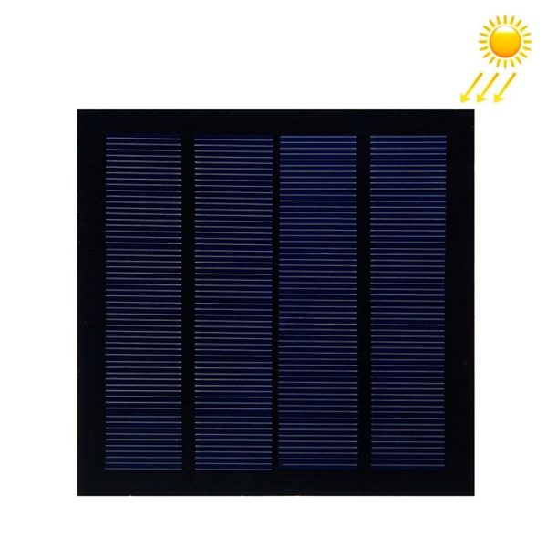 Portable Outdoor Sports Necessity 1.5W 12V A-grade Monocrystalline Silicon Solar Panel