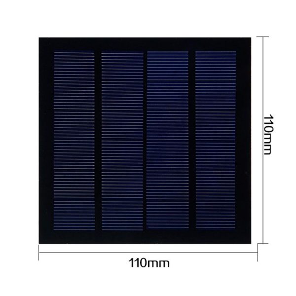 Portable Outdoor Sports Necessity 1.5W 12V A-grade Monocrystalline Silicon Solar Panel - Image 5