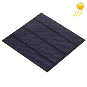Portable Outdoor Sports Necessity 3W 6V A-grade Monocrystalline Silicon Solar Panel