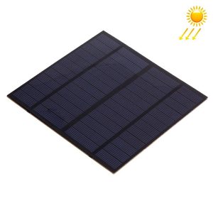 Portable Outdoor Sports Necessity 3W 12V A-grade Monocrystalline Silicon Solar Panel