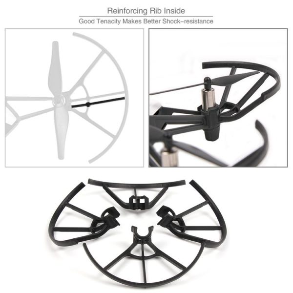 4 PCS Propeller Protective Covers for DJI TELLO Drone (Black) - Image 6