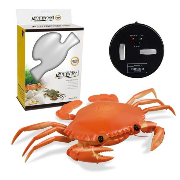 9995 Infrared Sensor Remote Control Simulated Crab Creative Children Electric Tricky Toy Model (Yellow) - Image 3