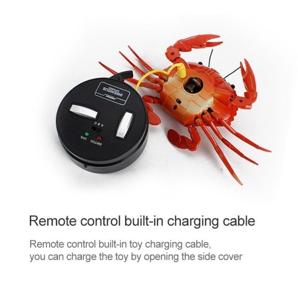 9995 Infrared Sensor Remote Control Simulated Crab Creative Children Electric Tricky Toy Model (Yellow) - Image 4