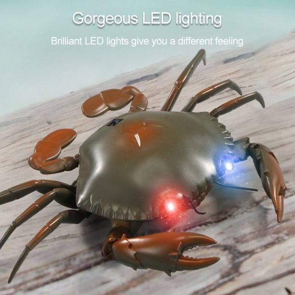 9995 Infrared Sensor Remote Control Simulated Crab Creative Children Electric Tricky Toy Model (Yellow) - Image 5