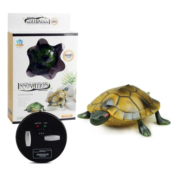 9993 Infrared Sensor Remote Control Simulated Tortoise Creative Children Electric Tricky Toy Model (Yellow) - Image 3