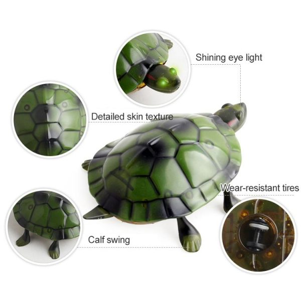 9993 Infrared Sensor Remote Control Simulated Tortoise Creative Children Electric Tricky Toy Model (Yellow) - Image 4