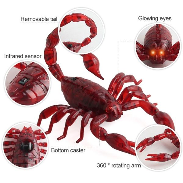 9992 Infrared Sensor Remote Control Simulated Scorpion Creative Children Electric Tricky Toy Model - Image 5