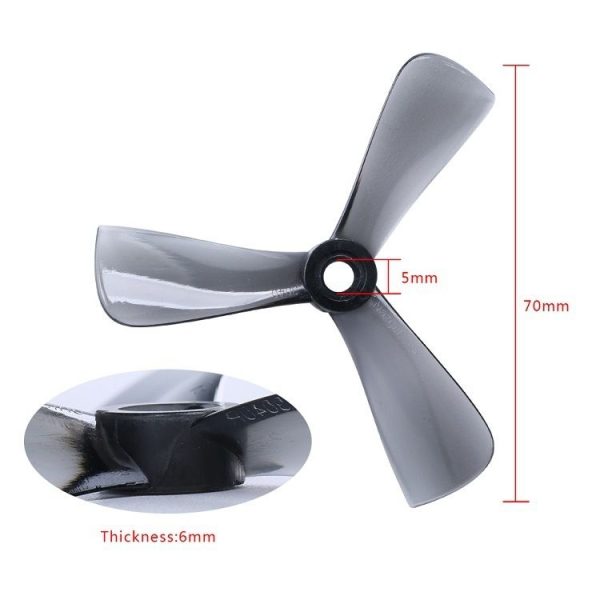 10 Packs / 40pcs iFlight Cine 3040 3 inch 3-Blade FPV Freestyle Propeller for RC FPV Racing Freestyle Drones BumbleBee MegaBee Accessories (White) - Image 4
