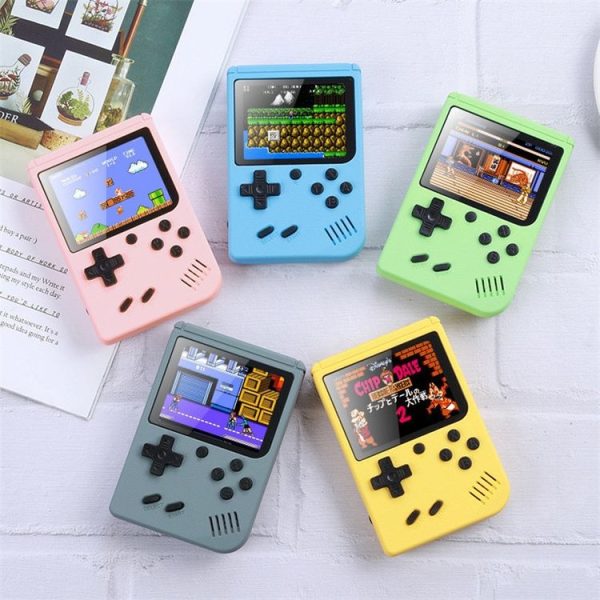 MK800 3.0 inch Macaron Mini Retro Classic Handheld Game Console for Kids Built-in 800 Games, Support AV Output (Blue) - Image 8