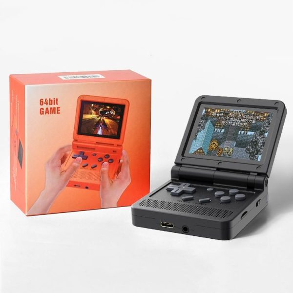 Powkiddy V90 3.0 inch IPS Screen 64-bit Retro Handheld Game Console with 16GB Memory (Black) - Image 2
