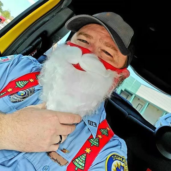 Santa Claus Beard Dustproof Cotton Mask Christmas Funny Dress Up Ornaments - Image 5