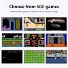 MK500 3.0 inch Macaron Mini Retro Classic Handheld Game Console for Kids Built-in 500 Games, Support AV Output (Blue) - Image 4