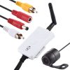 903S WiFi HD Video Transmitter for Car, with Mini Butterfly Type Rear View Camera (White)
