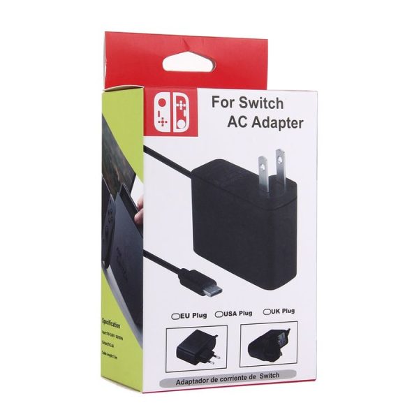 Nintendo Switch NS Game Console Wall Adapter Charger Charger Adapter Charging Power, DC 5V, Cable Length: 1.5m, EU Plug (Black) - Image 6
