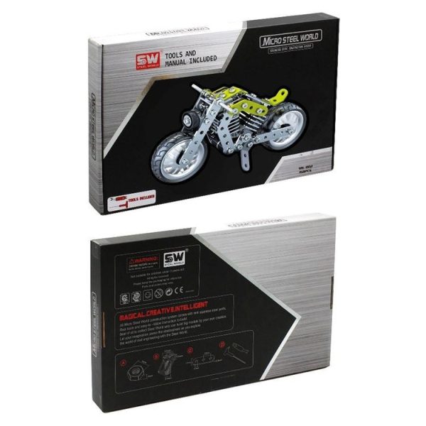 MoFun SW-002 158 PCS DIY Stainless Steel Halley Motorcycle Assembling Blocks - Image 6