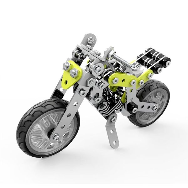MoFun SW-003 188 PCS DIY Stainless Steel Street Motorcycle Assembling Blocks - Image 2