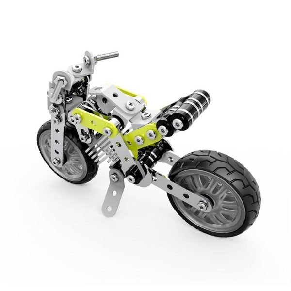 MoFun SW-003 188 PCS DIY Stainless Steel Street Motorcycle Assembling Blocks - Image 3