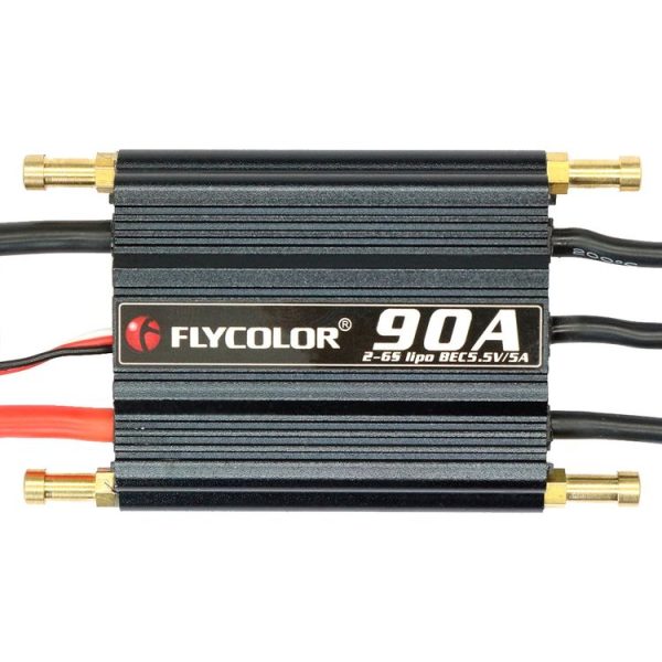 Flycolor Flymoster Series 90A 2-6S Waterproof Electronic Speed Controller for RC Boat - Image 2
