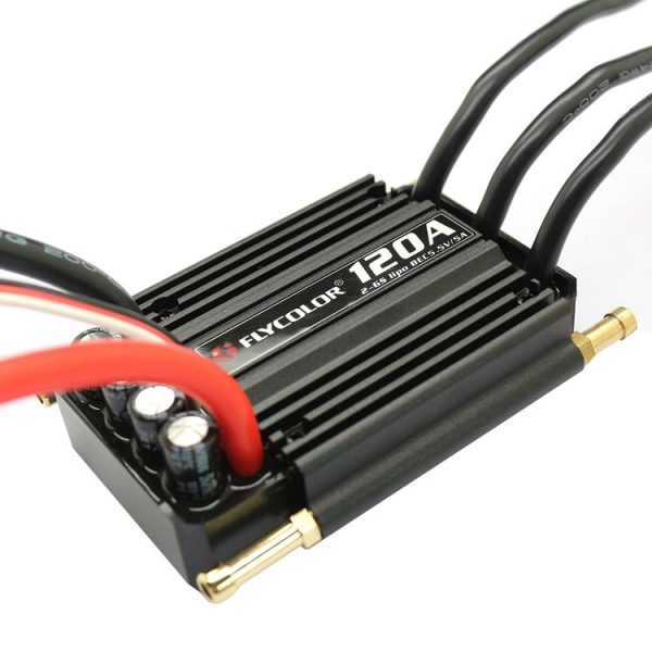 Flycolor Flymoster Series 120A 2-6S Waterproof Electronic Speed Controller for RC Boat - Image 4