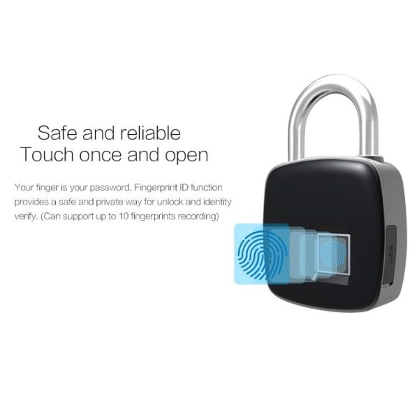 Anytek P3+ Against Theft Non-password Electrically Intelligent Fingerprint Padlock, Support APP Unlock - Image 6